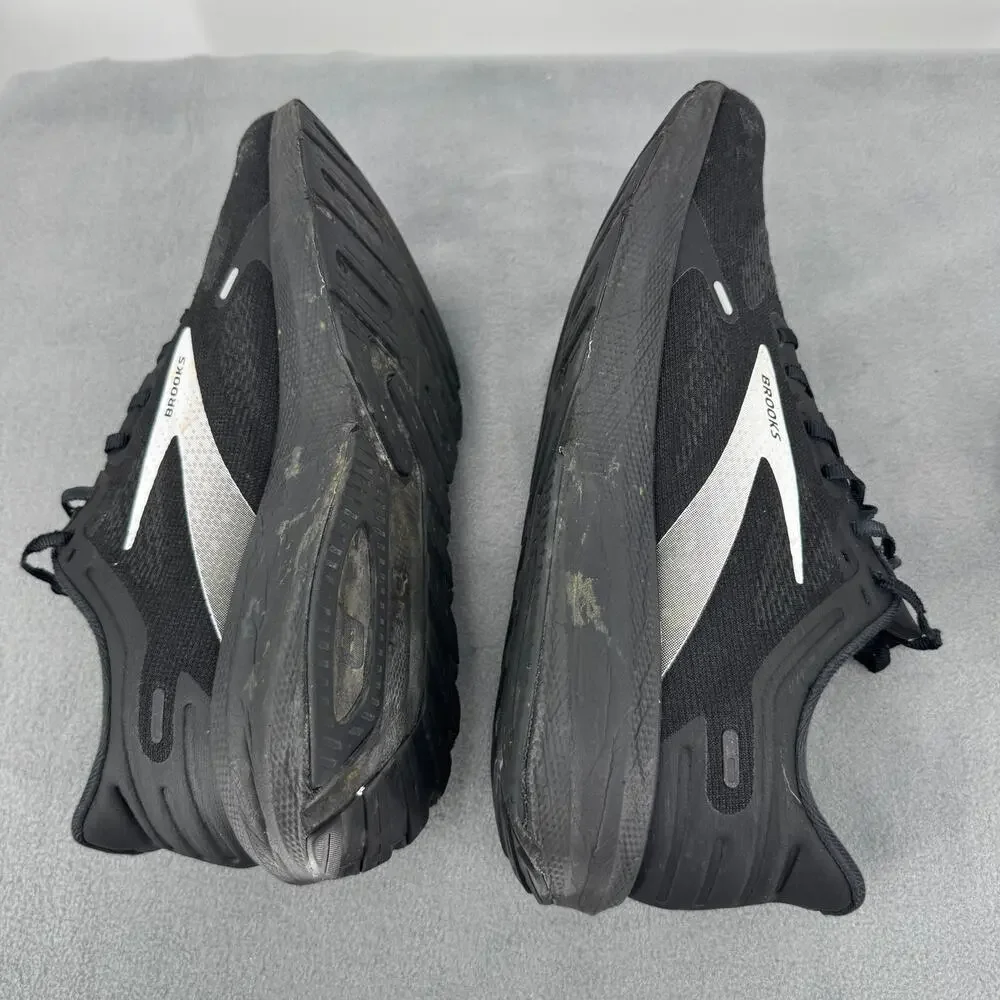 Brooks Launch 9 Shoes Mens Size 12 Black Speed Neutral Running Sneakers DNA Sole